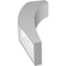 Ekena Millwork 3 1/2-in. W x 10-in. D x 22-in. H Thorton Architectural Grade PVC Knee Brace BRCP035X10X22THR - alternate 4